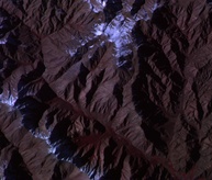 The Andes Mountains as seen from ISSAC.