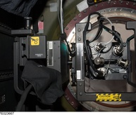 ISSAC sensor in the WORF volume onboard the ISS.