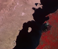 Nile River Valley as seen from ISSAC.